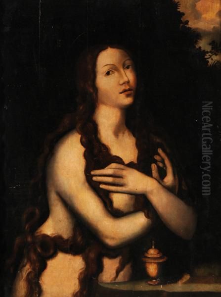 La Maddalena Oil Painting by Jan Mabuse