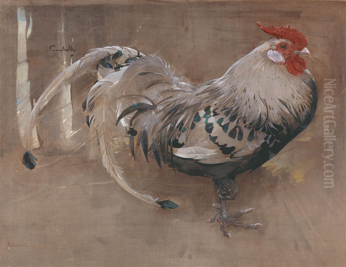 The Spangled Cock Oil Painting by Joseph Crawhall