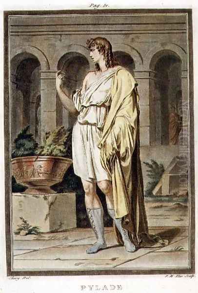 Pylades, costume for 'Andromache', from Volume I of 'Research on the Costumes and Theatre of All Nations' Oil Painting by Philippe Chery
