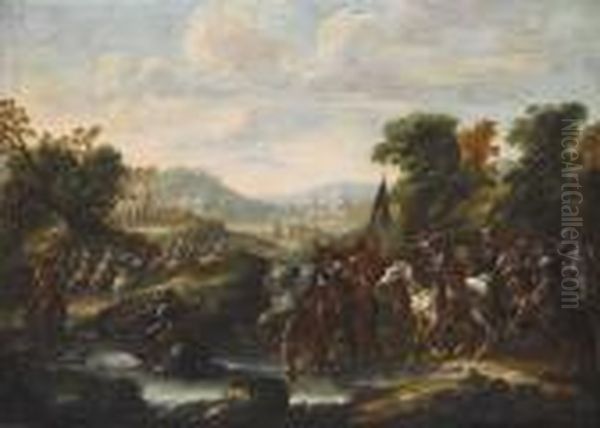 Battaglia Oil Painting by Ciccio Graziani