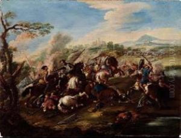 Battaglia Oil Painting by Ciccio Graziani