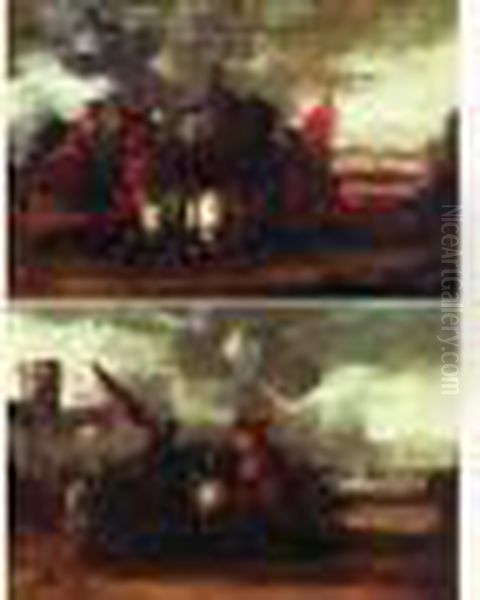 Chocs De Cavalerie Oil Painting by Ciccio Graziani