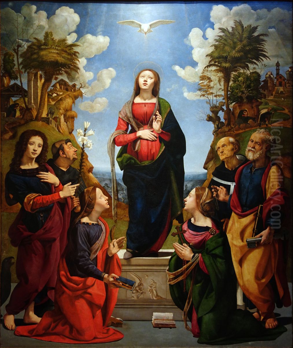 Incarnation of Jesus Oil Painting by Piero Di Cosimo