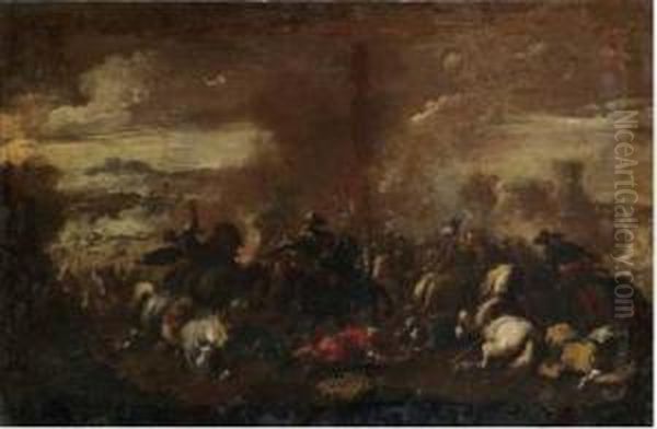 Battaglia Oil Painting by Graziani