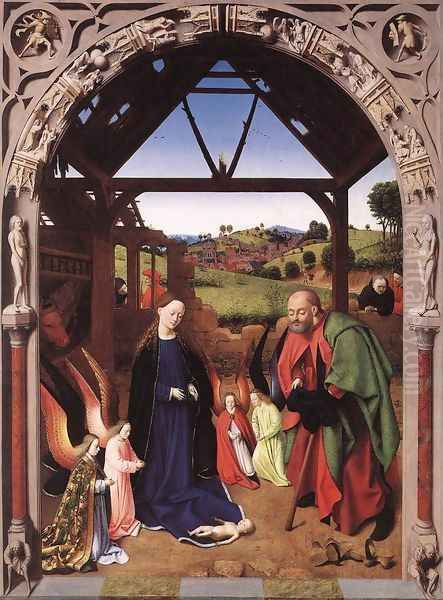 The Nativity c. 1445 Oil Painting by Petrus Christus