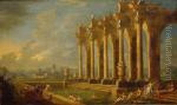 Diana And Nymphs Oil Painting by Gennaro Greco