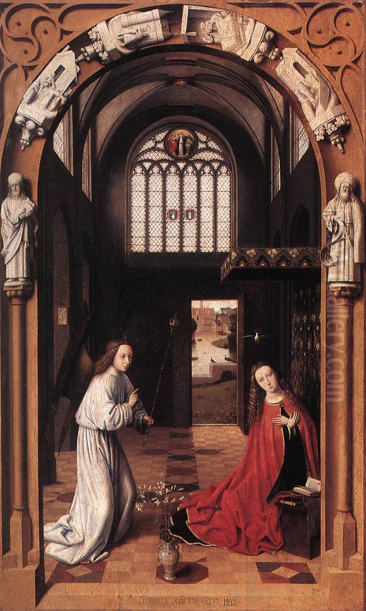 Annunciation Oil Painting by Petrus Christus