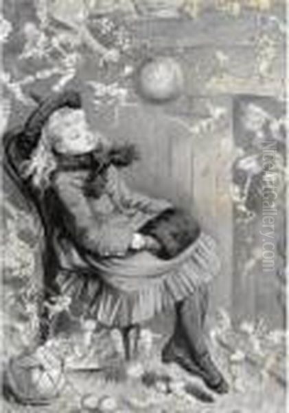 From The Collection Of The Late Michael Ingram
 

 
 
 

 
 A Christmas Dream Oil Painting by Kate Greenaway