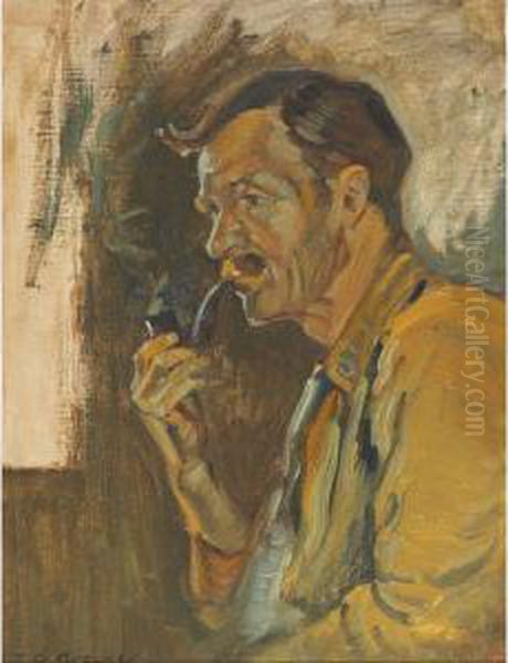 Algonquin Joe Oil Painting by Thomas Garland Greene