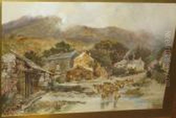 Applethwaite Near Keswick Oil Painting by Thomas Greenhalgh