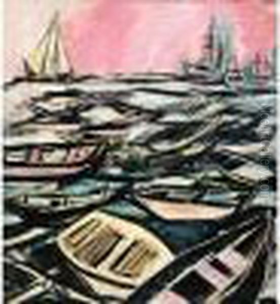 Marine Oil Painting by Henry