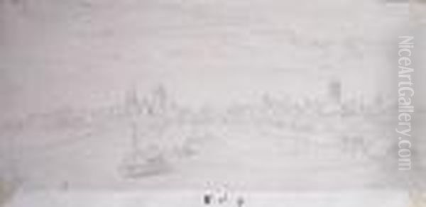 Ansicht Von Frankfurt Oil Painting by Jan Griffier I