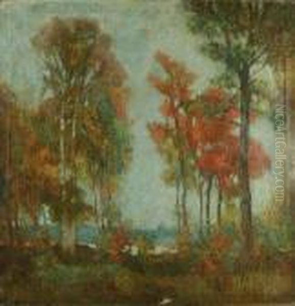 Fall Landscape Oil Painting by Walter Griffin