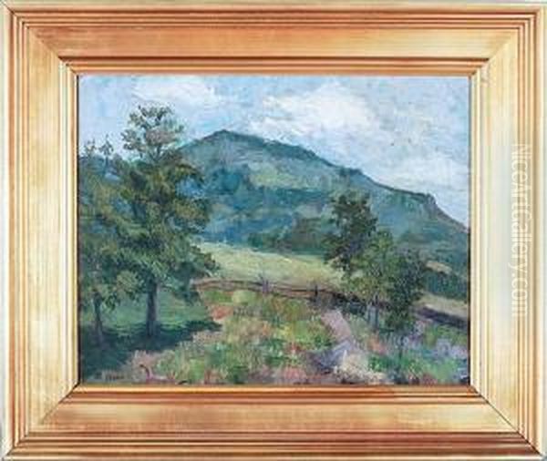 O/b Landscape Oil Painting by Walter Griffin