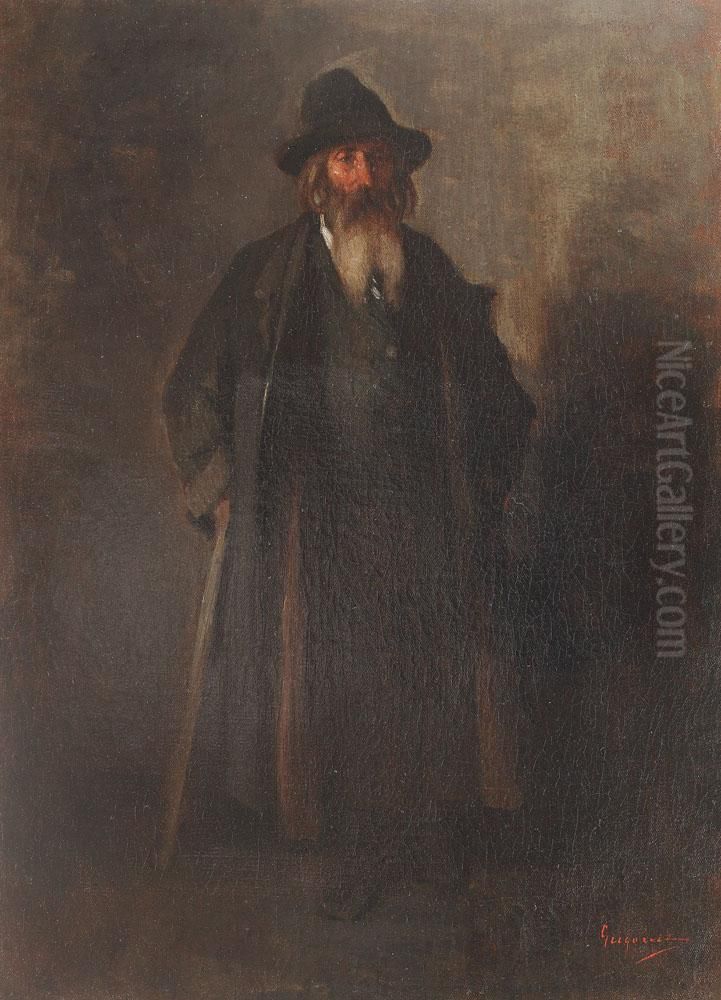 Portretul Unui Evreu Galitian Oil Painting by Nicolae Grigorescu