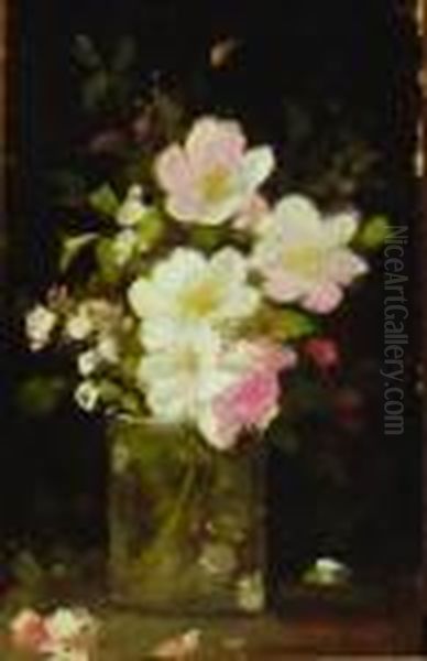 Flori Demar Oil Painting by Nicolae Grigorescu