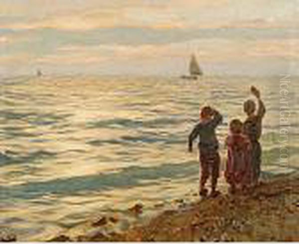 Saluto Al Tramonto Oil Painting by Guido Grimani