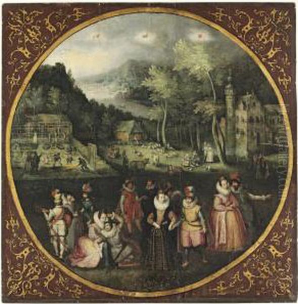 An Allegory Of Spring Oil Painting by Jacob Grimmer