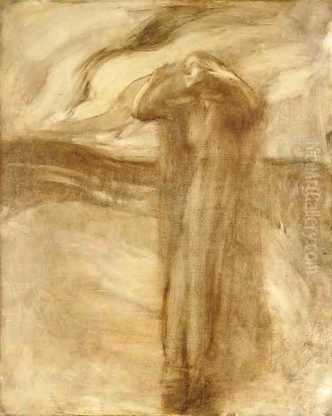 L'Aurore Oil Painting by Eugene Carriere