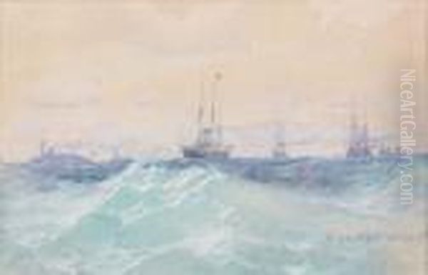 Marine Oil Painting by Nikolai Nikolaevich Gritsenko