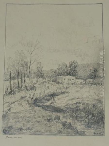 Road, Taos, New Mexico; The Rain
 Pool, New Mexico; Taos, Newmexico; Kit Carson's Cave, New Mexico, Near 
Gallup Oil Painting by Albert Lorey Groll