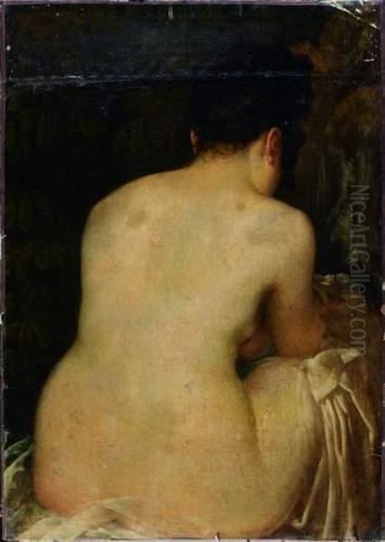 Jeune Baigneuse Nue Oil Painting by Antoine-Jean Gros