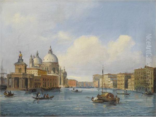 Santa Maria Della Salute, Venice Oil Painting by Carlo Grubacs