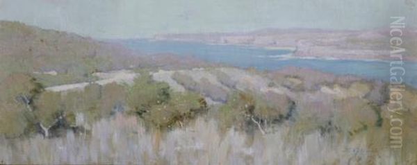 Sydney Heads Oil Painting by Elioth Gruner
