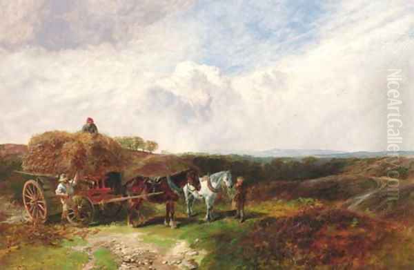 The Harvesters Oil Painting by George Vicat Cole