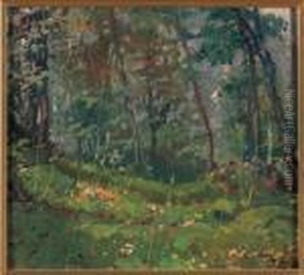 Nel Bosco Oil Painting by Giovanni Guarlotti