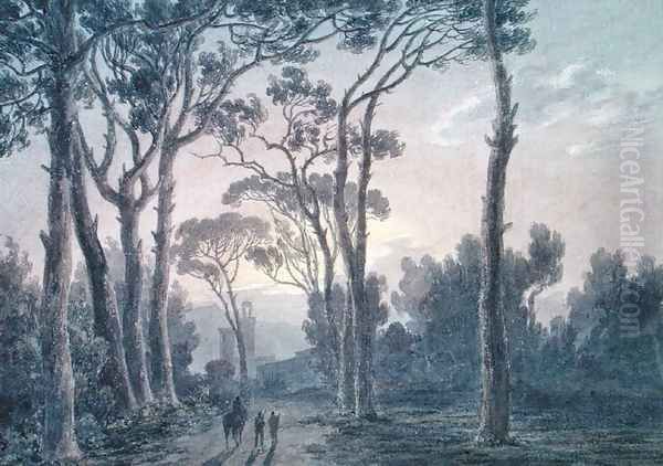 Florence from a Wood near the Cascine Oil Painting by John Robert Cozens