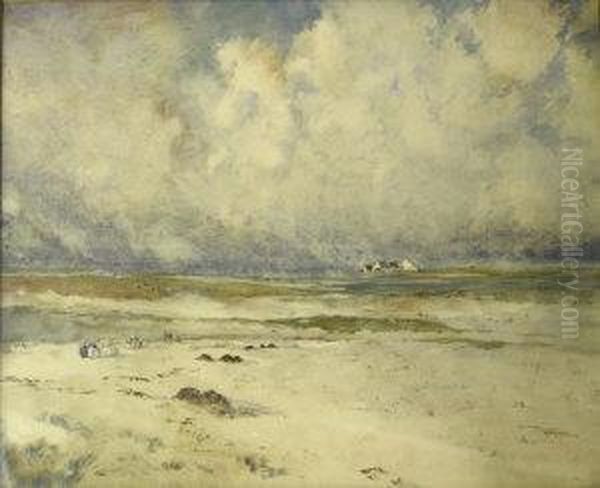 Les Dunes, Morbiyan, Bretagne Oil Painting by Ernest Guerin