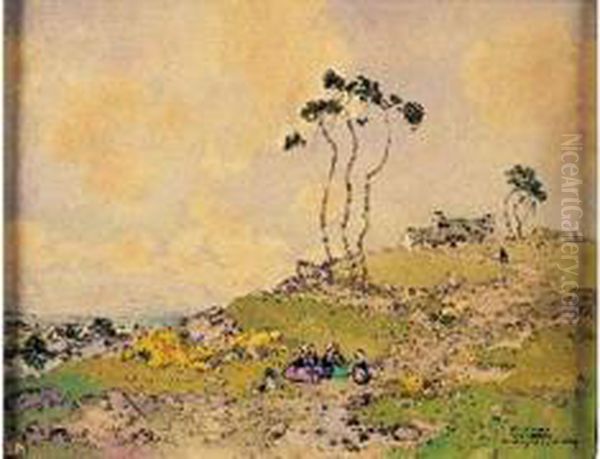 Paysage Anime Oil Painting by Ernest Guerin