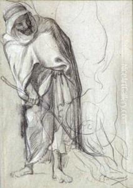 Le Berger Oil Painting by Gustave Achille Guillaumet