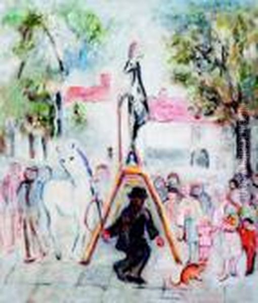 Sunday Afternoon Oil Painting by May Guinness