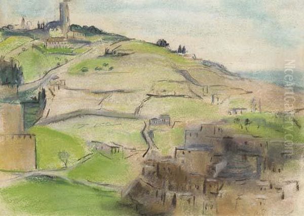 Mount Of Olives Oil Painting by May Guinness