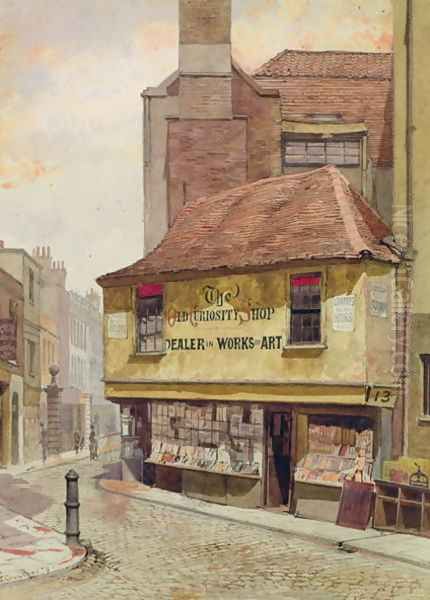 Portsmouth St., Lincoln's Inn Fields Oil Painting by John Crowther