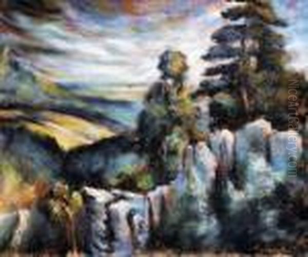 Sitno Oil Painting by Edmund Gwerk