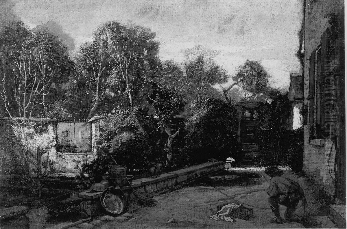 The Bird Catcher Oil Painting by Thomas Couture