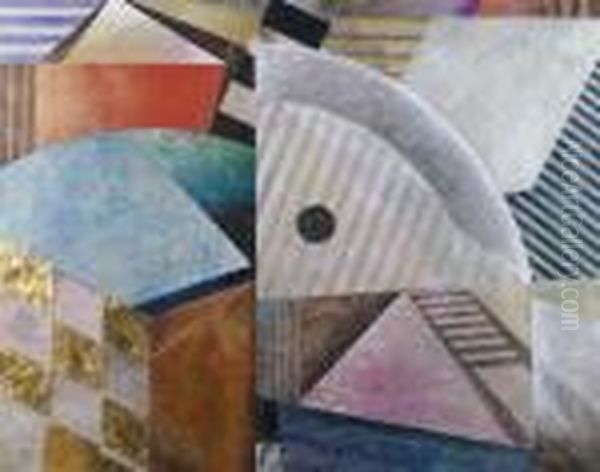 Circularity In Motion Oil Painting by Richard Hall