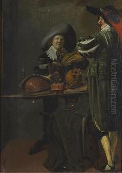 The Duet Oil Painting by Dirck Hals