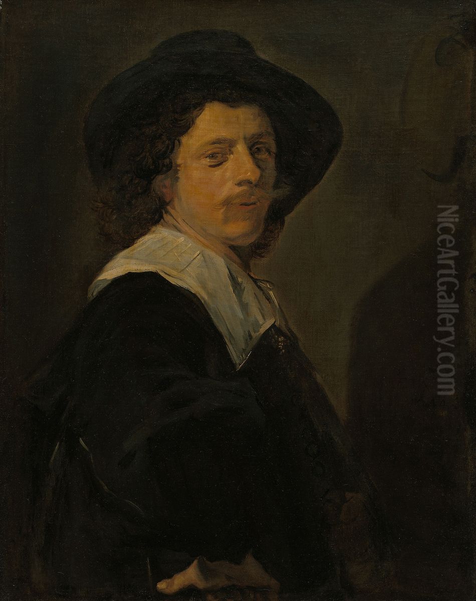 Portrait Of An Artist Oil Painting by Frans Hals