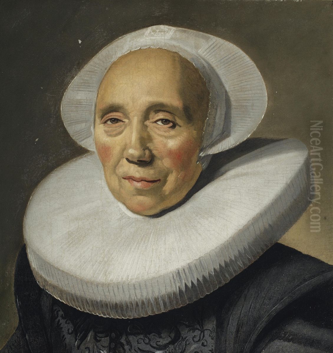 Portrait Of An Old Woman Oil Painting by Frans Hals