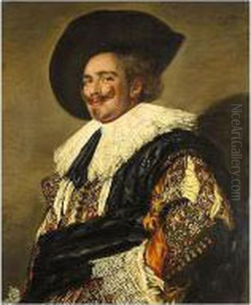 The Laughing Cavalier Oil Painting by Frans Hals