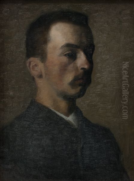 Self-portrait Oil Painting by Vilhelm Hammershoi