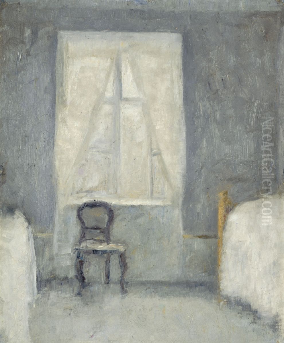 Sovekammer (interior) Oil Painting by Vilhelm Hammershoi
