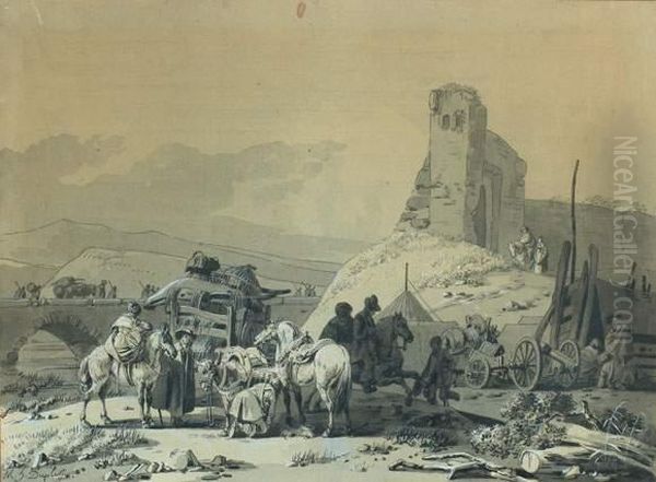 Le Demenagement Oil Painting by Michel Hamon-Duplessis