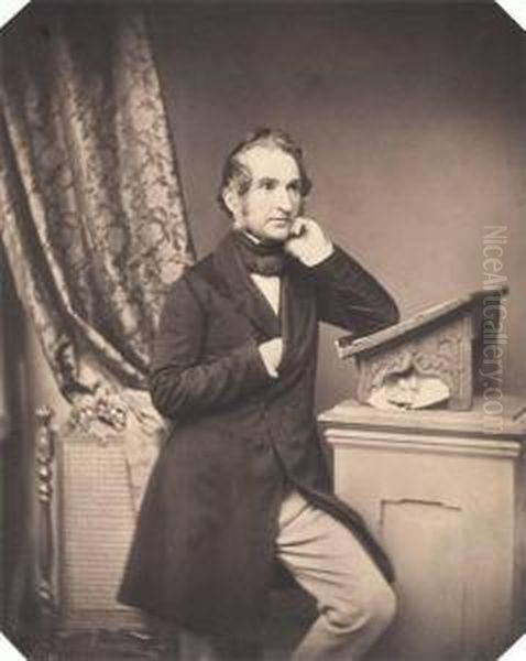 Portrait Of The Chemist Oil Painting by Hanfstaengl, Franz