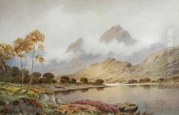 Benlomond From Luss Oil Painting by Charles E. Hannaford