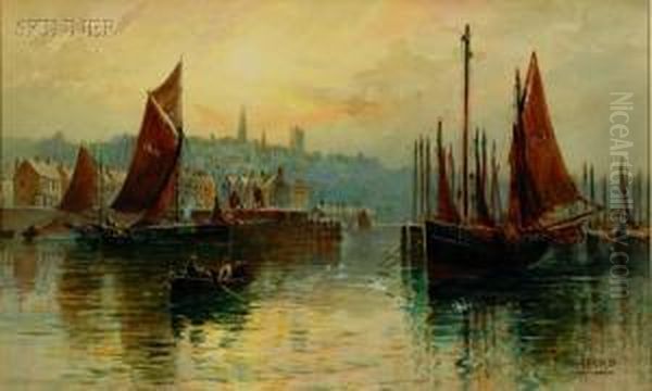 The Barbican Oil Painting by Charles E. Hannaford